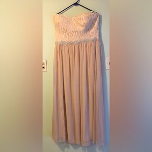 Light pink prom dress